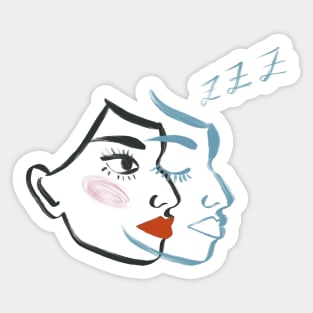 Sleepy Head Sticker